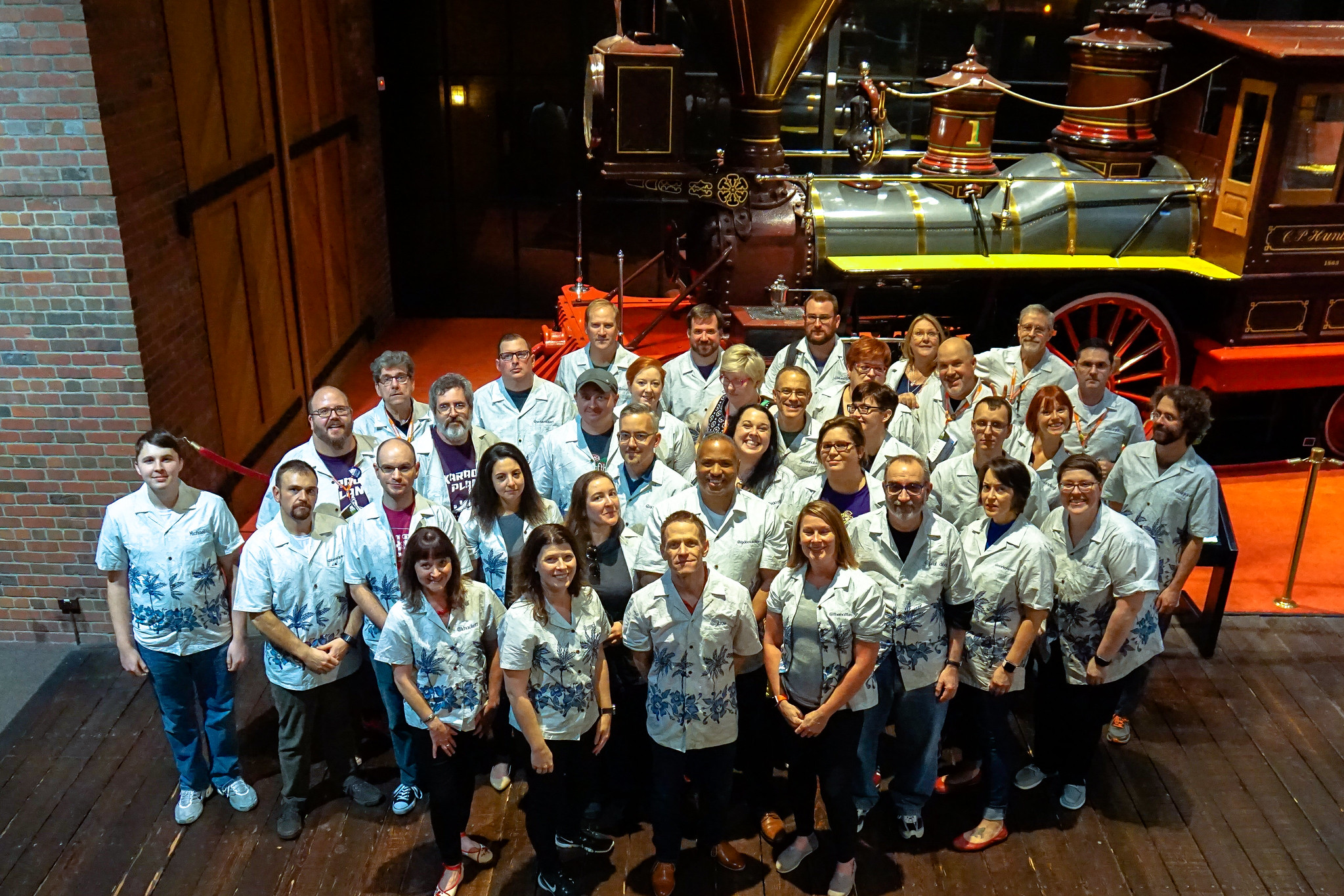 The HighEdWeb 2018 annual conference committee poses for a picture