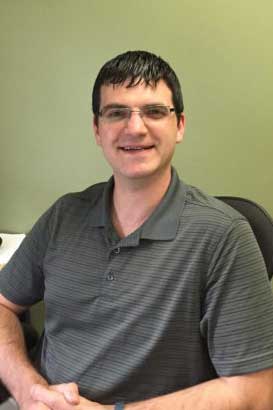 Aaron Knight in his office