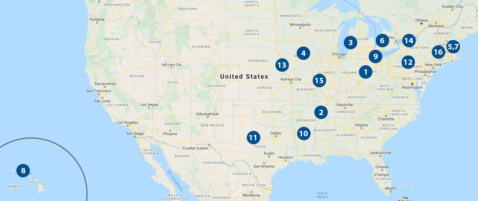 Institutional Members span across the United States and Canada